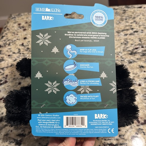 *NEW* BARK HOME ALONE BUZZ’S TARANTULA SPIDER DOG TOY XS-M - Picture 4 of 4